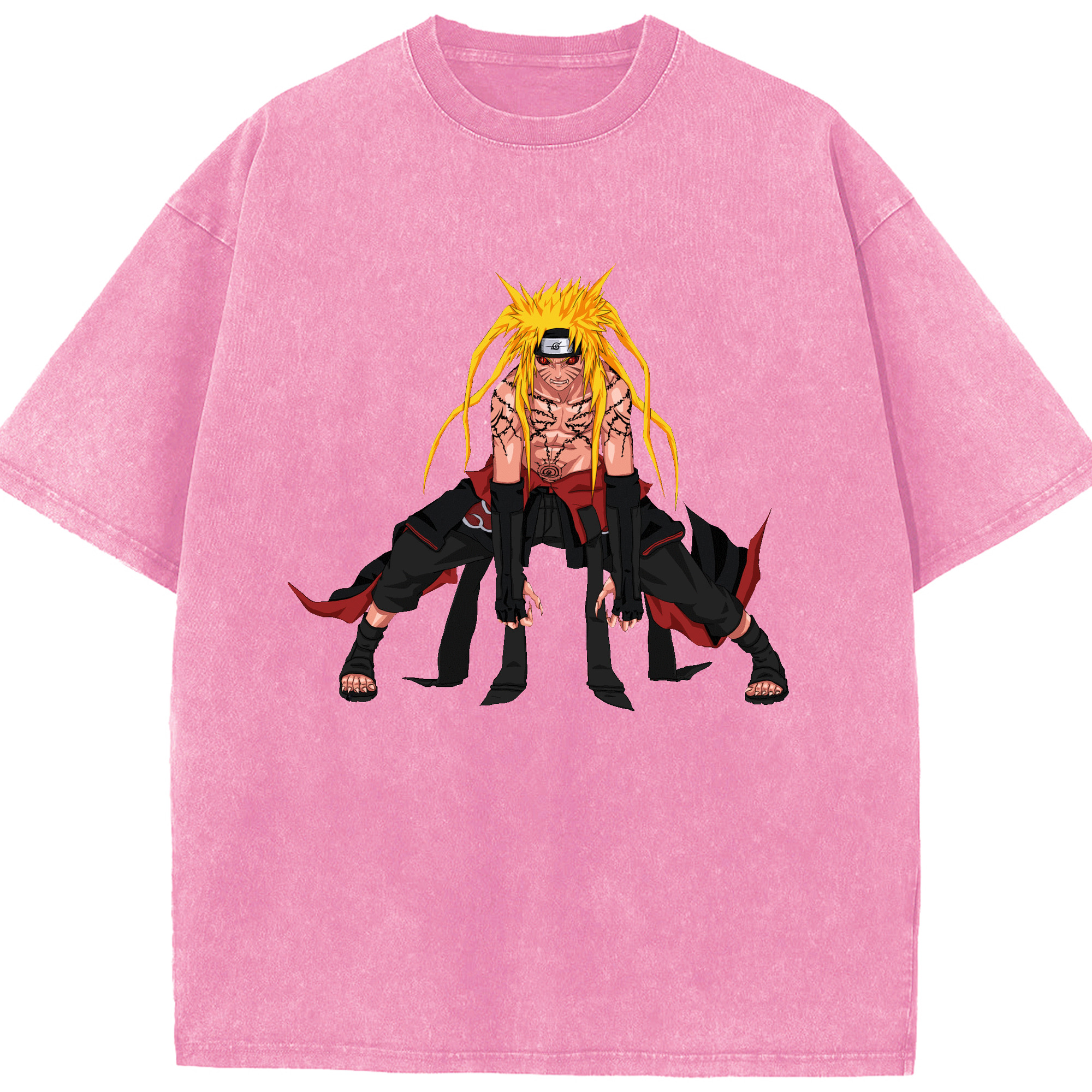 （画像用） NARUTO -ナルト- うずまき ナルト Uzumaki Naruto 綿100% ヴィンテージ風 半袖Tシャツ（フロントプリント）